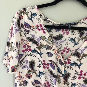 Cropped Floral Top